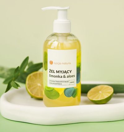 naturalny kosmetyk żel myjący limonka & aloes